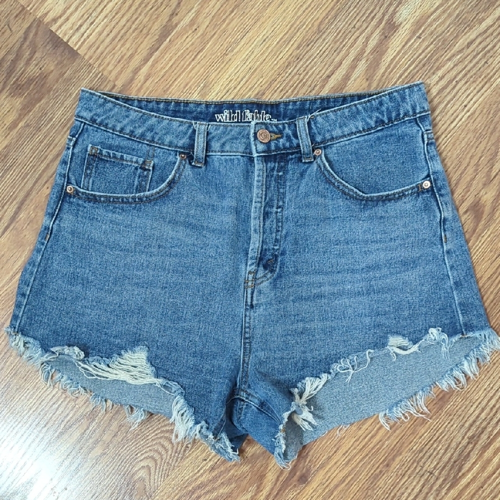 Wild Fable Women's Blue Denim Shorts